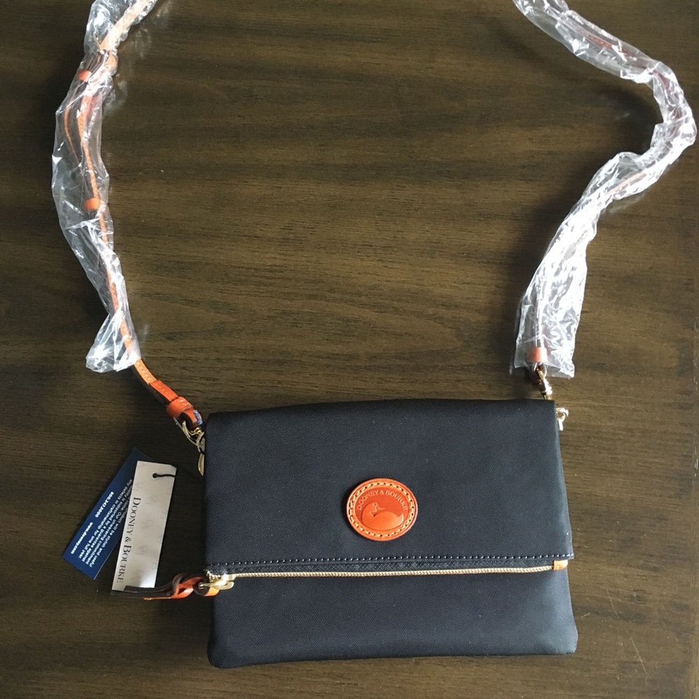 Black Dooney & Bourke crossbody flap bag